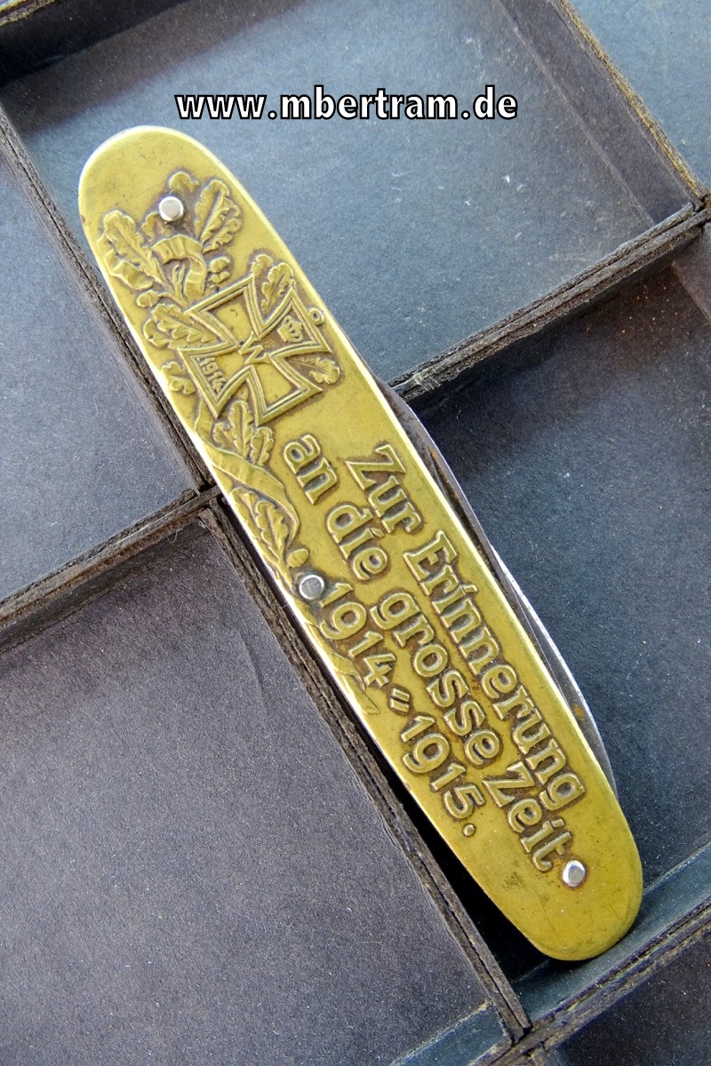 Patriotisches Taschenmesser  " Zur Erinnerung an die grosse Zeit 1914-1915 "