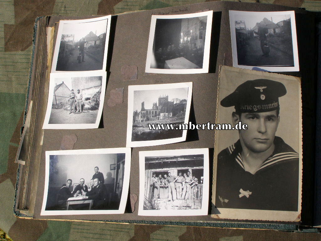 13620-65 Dienstzeit Fotoalbum U 552, Kommandant Erich Topp SELTEN !
