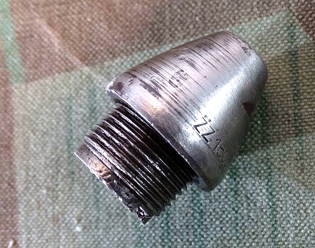 Deko Zünder ZZ 1505, eeo ( DWM Posen ) 1942, für eine Luftwaffen Bord Munition Patrone MG 151/20