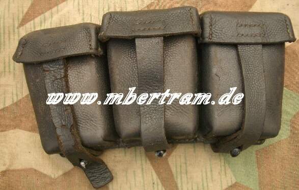 K98 3er Munitionstasche Hersteller R.Erhardt, Poesneck 1941