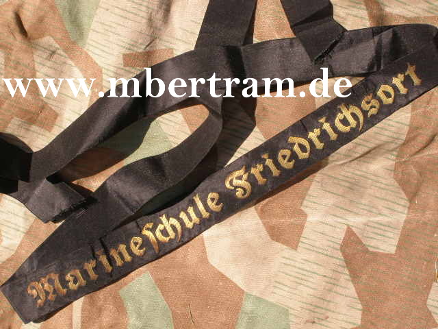 Mützenband Kriegsmarine "Marineschule Friedrichsort"