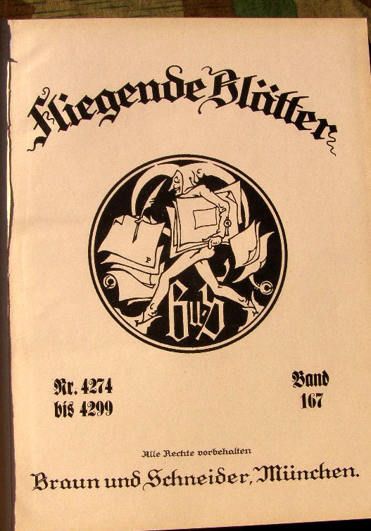 5969-4 Fliegende Blätter, Ausgabe 4274-4299, Band 167 , 1927