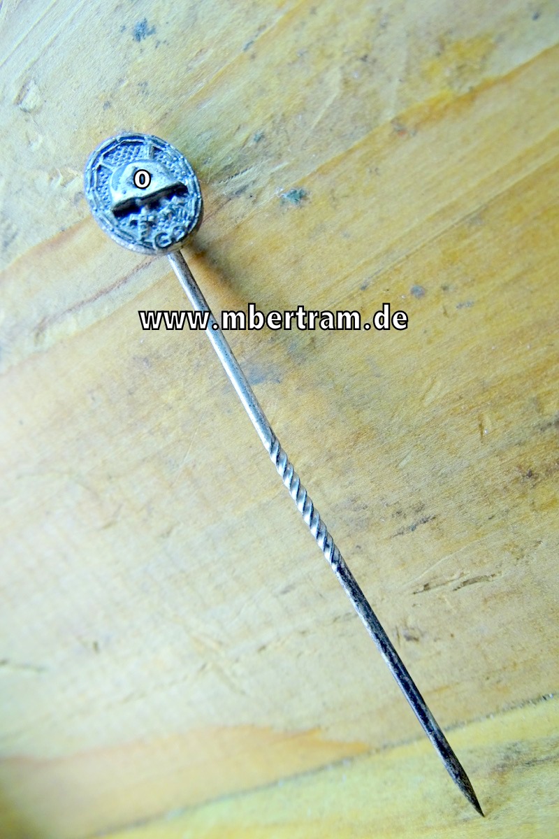 Verwundetenabzeichen in Silber 1939 - Miniatur,  9 mm, Hst.: L /54