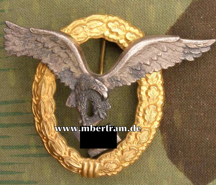 Luftwaffen Doppelabzeichen, Feinzinkausführung.