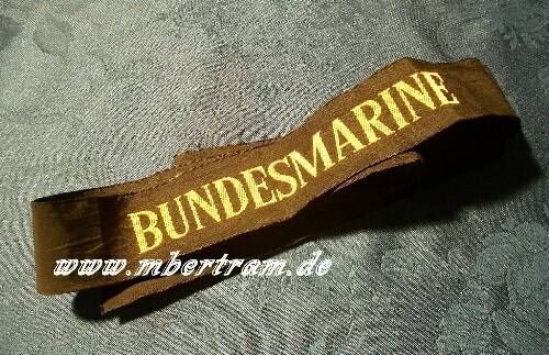 Bundesmarine Mützenband, "Bundesmarine" .