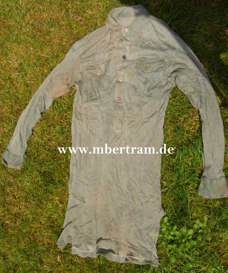 Wehrmacht schilfgrünes Hemd, - ab 1942-45