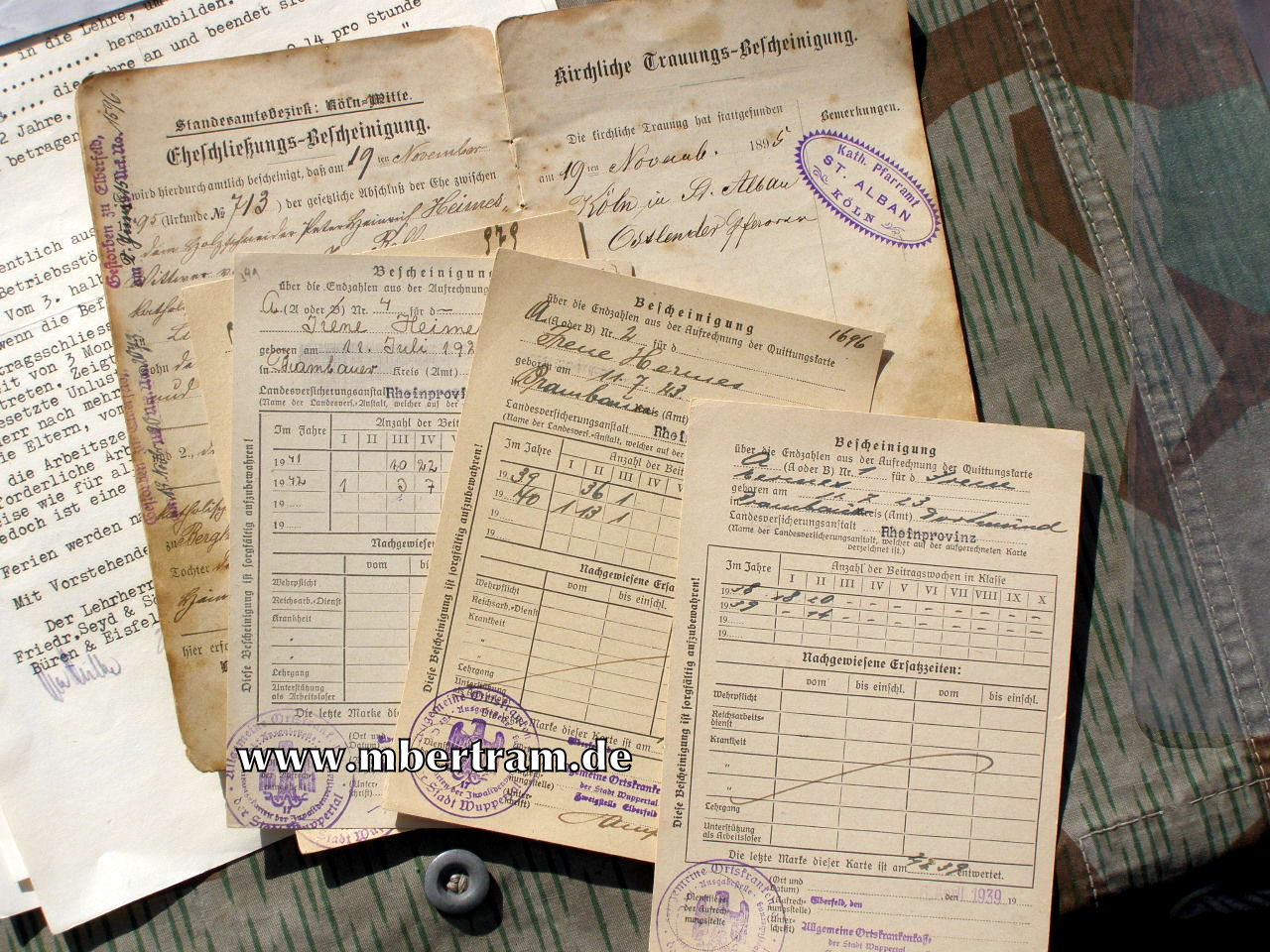 12440-14 Dokumente u. Militärpass " Kgl. preuss. Bombenstaffel 11...