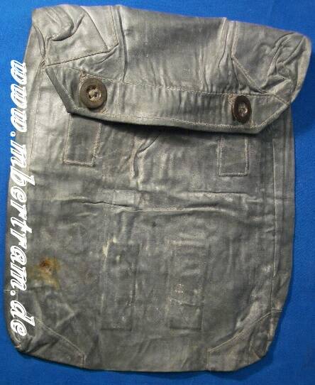 Wehrmacht Gasplanen Tasche, spätes Modell aus Gummi