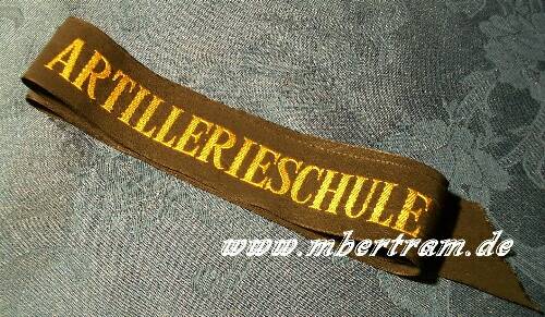 Bundesmarine Mützenband, " Artillerieschule"