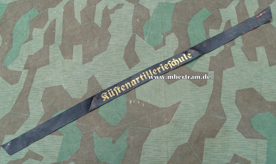 Mützenband Kriegsmarine "Küstenartillerieschule."