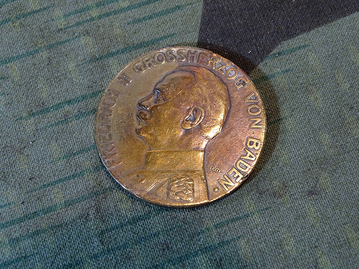 1. Weltkrieg Silberne Verdienstmedaille Friedrich II Grossherzog von Baden