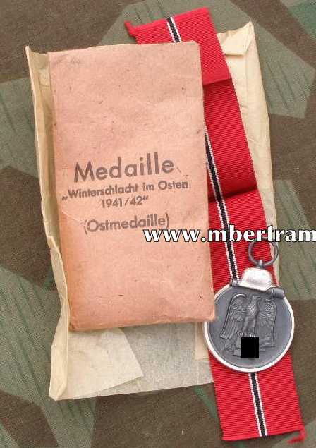 Medaille Winterschlacht im Osten 1941/42, TÜTE, Hst: 15