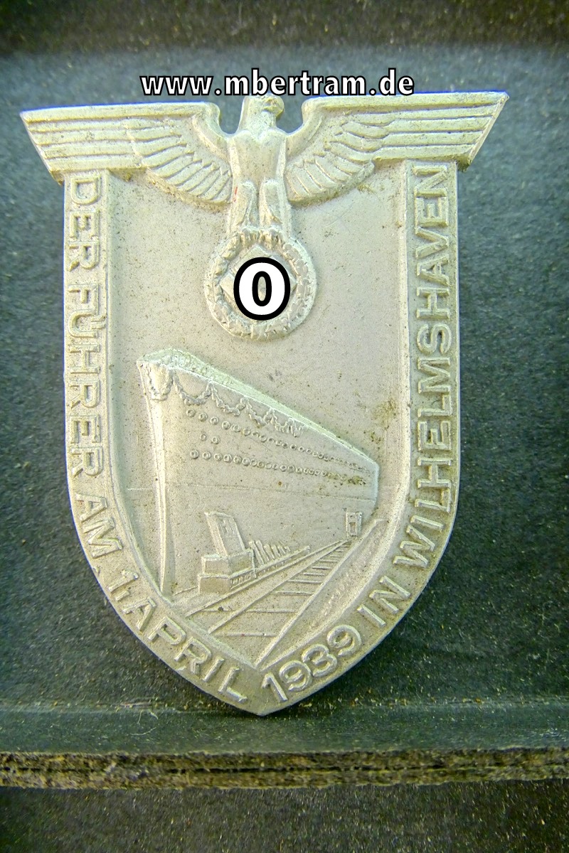 Veranstalltungsabzeichen "Der Führer am 1. April 1939 in Wilhelmshaven"