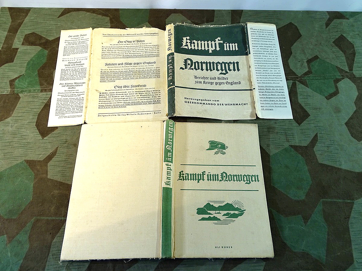 Kampf um Norwegen. Berichte, Bilder v. Kriege mit England. Schutzeinband, 1940, 158 S. 