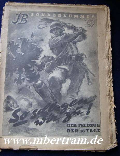 Illustrierter Beobachter, Sonderzeitung, Der Feldzug d.18 Tage