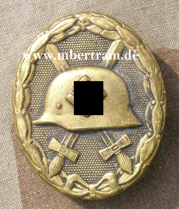 Verwundetenabzeichen 1939 schwarz Messing geschwärzt
