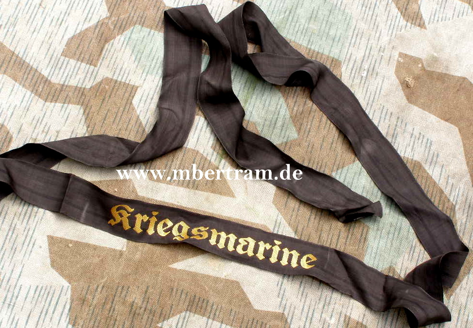 Mützenband "Kriegsmarine "Metallfadenstickerei