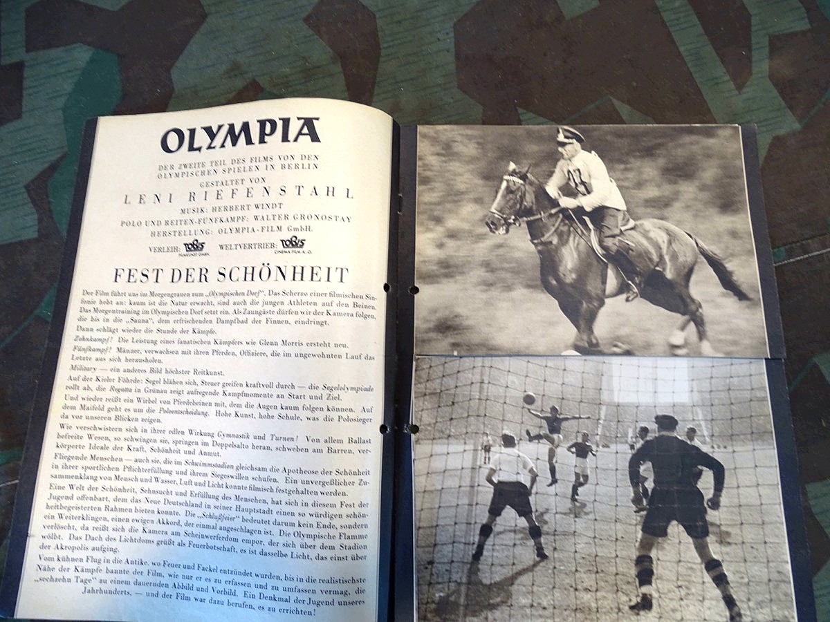 Film-Kurier, Kino Programmheft 1936, Olympia Fest der Schönheit
