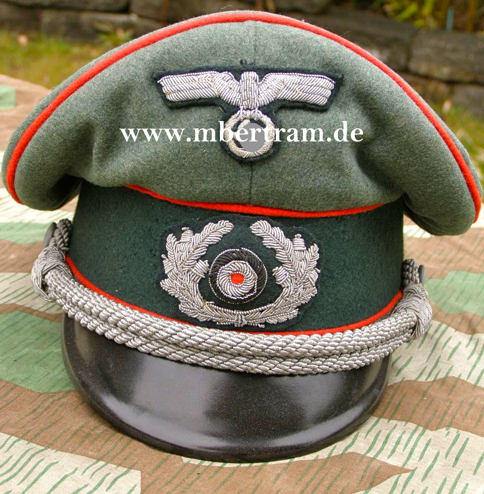 Wehrmacht Offiziers Schirmmütze Artillerie