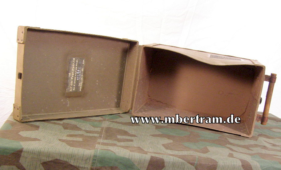 Munitionskiste " 3,7 cm Luftwaffenmunition" Hartpappe