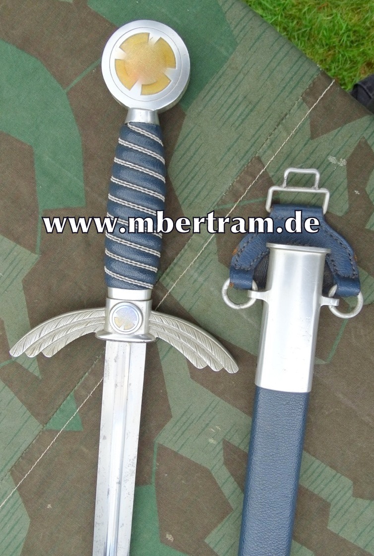Leichtes Luftwaffen Offiziers Fliegerschwert, Aluminium , SMF SG, LW Abnahme