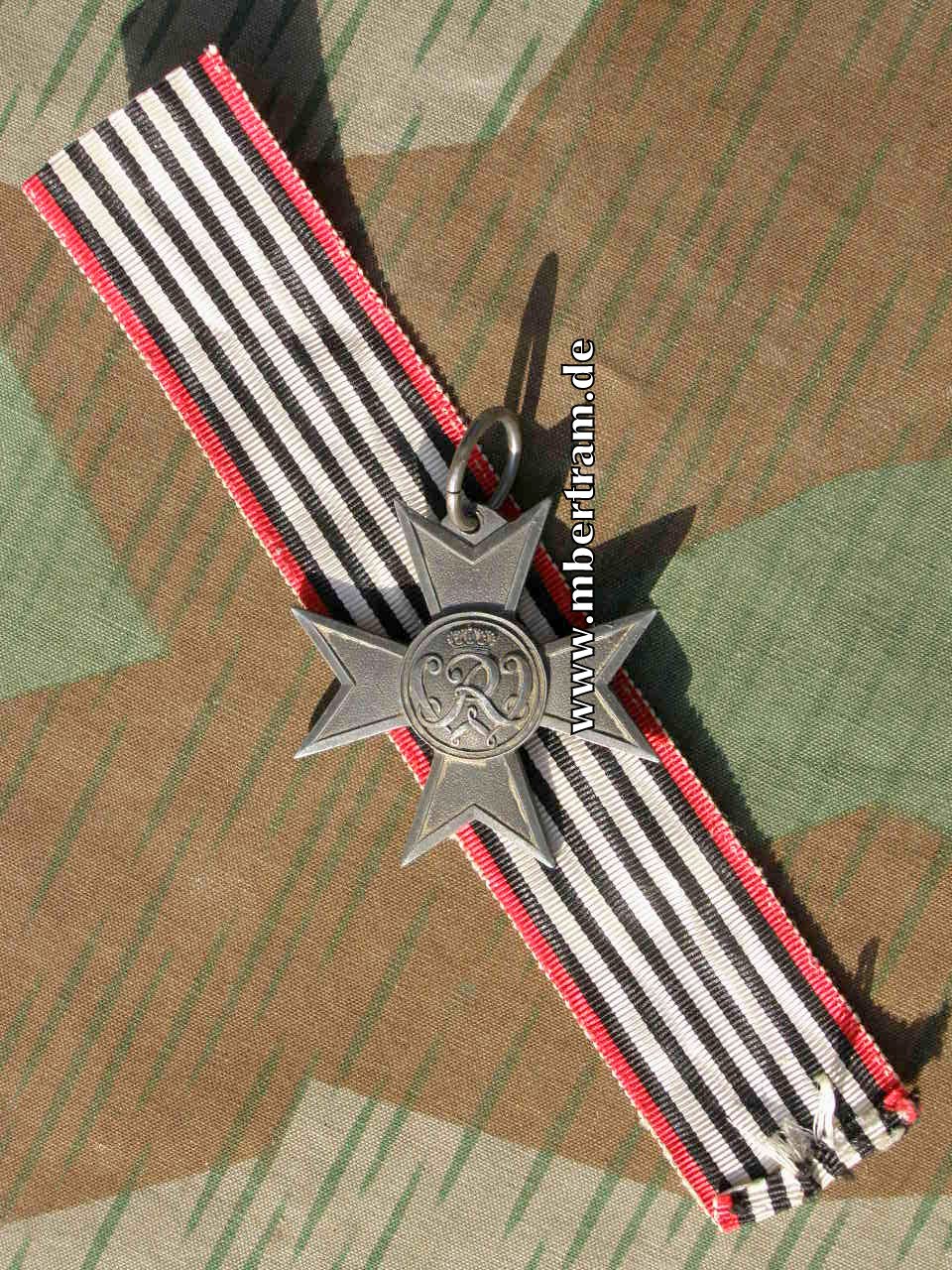 Kreuz für Kriegshilfsdienst, Preussen mit Band