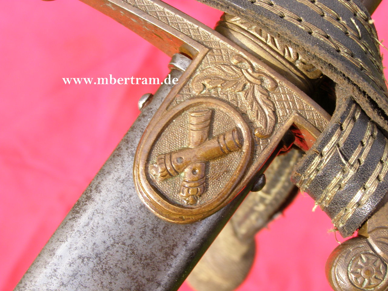 10412-8 Preussen Löwenkopfsäbel für Artillerie Offiziere um 1870