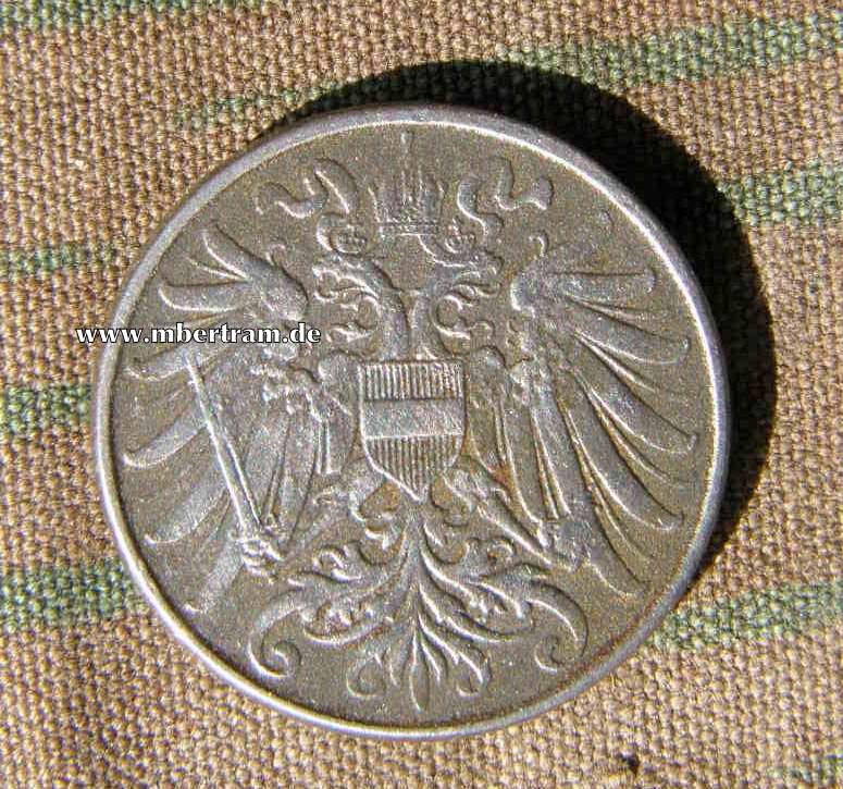 2 österreichische Groschen, Originalmünze vor 1919