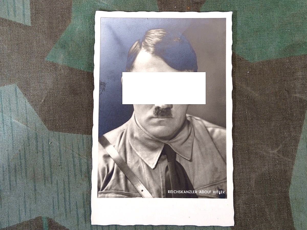 Propaganda Postkarte,  Reichskanzler Adolf Hitler in Braunhemd, beschriftet 1941