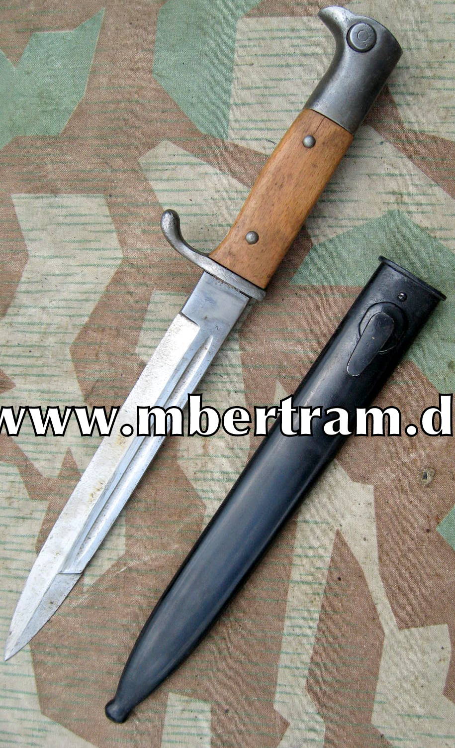 Extra Seitengewehr KS 98, Eisengriff mit Holz. Eickhorn