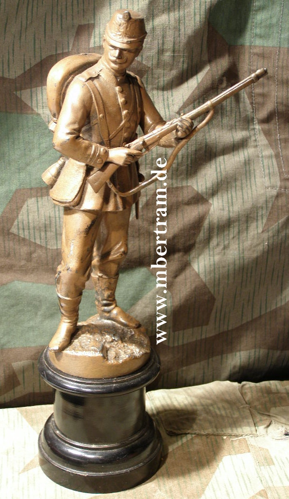 Statue eines preussischen Oberjägers, Schiesspreis um 1898.