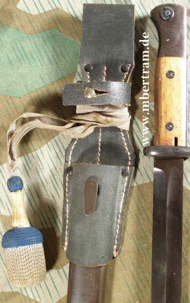 K 98 Seitengewehr M1884/98, Koppelschuh, Portepee, Zustand 1