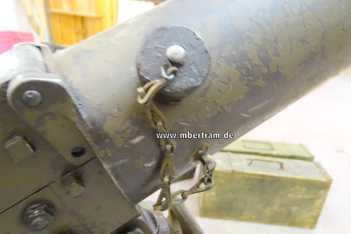 13015-43 Deko MG Schwarzlose 07/12, 1. Weltkrieg mit Lader und 2 Gurtkästen, Selten !