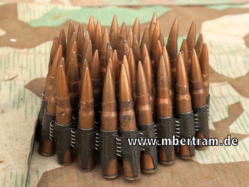 WH-SS-MG 34/42 Gurt mit 50 Dekopatronen aus Fertigung "P.334/40"
