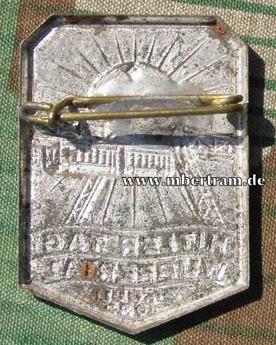 Teilnehmerabzeichen" Hitler Tag Wuppertal, 24. Juli 1932".