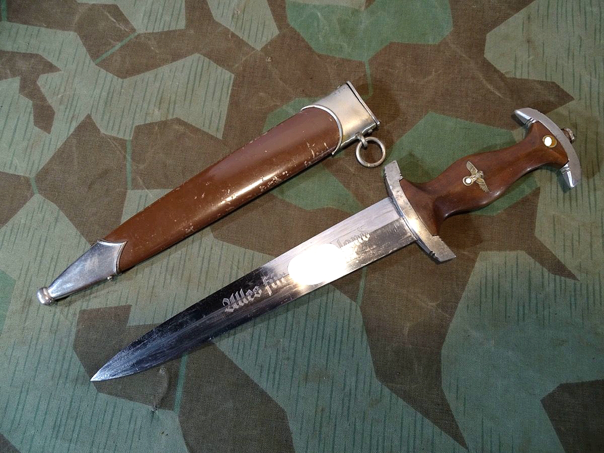 SA Diensttolch M 33, Originallack, guter Zustand, RZM M 7/9 1941, SMF Solingen