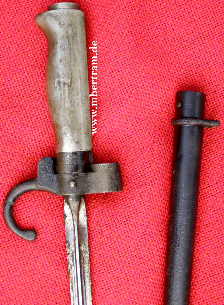 10357-3 Lebel Bajonett M 86, Neusilbergriff, gebogene Parierstange