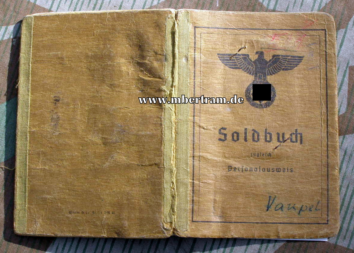 Soldbuch, Lt. Nachr. Ers. Batterie 161, 6 Auszeichnungen