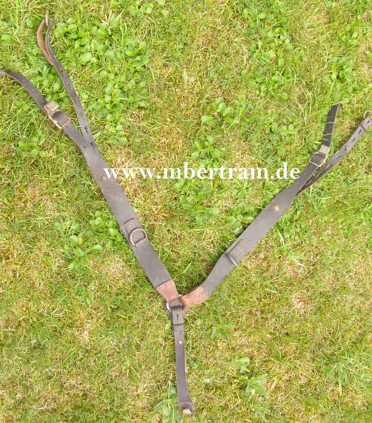 WH Y-Riemen, Koppeltragegestell, schwarzes Leder, RB Nr.