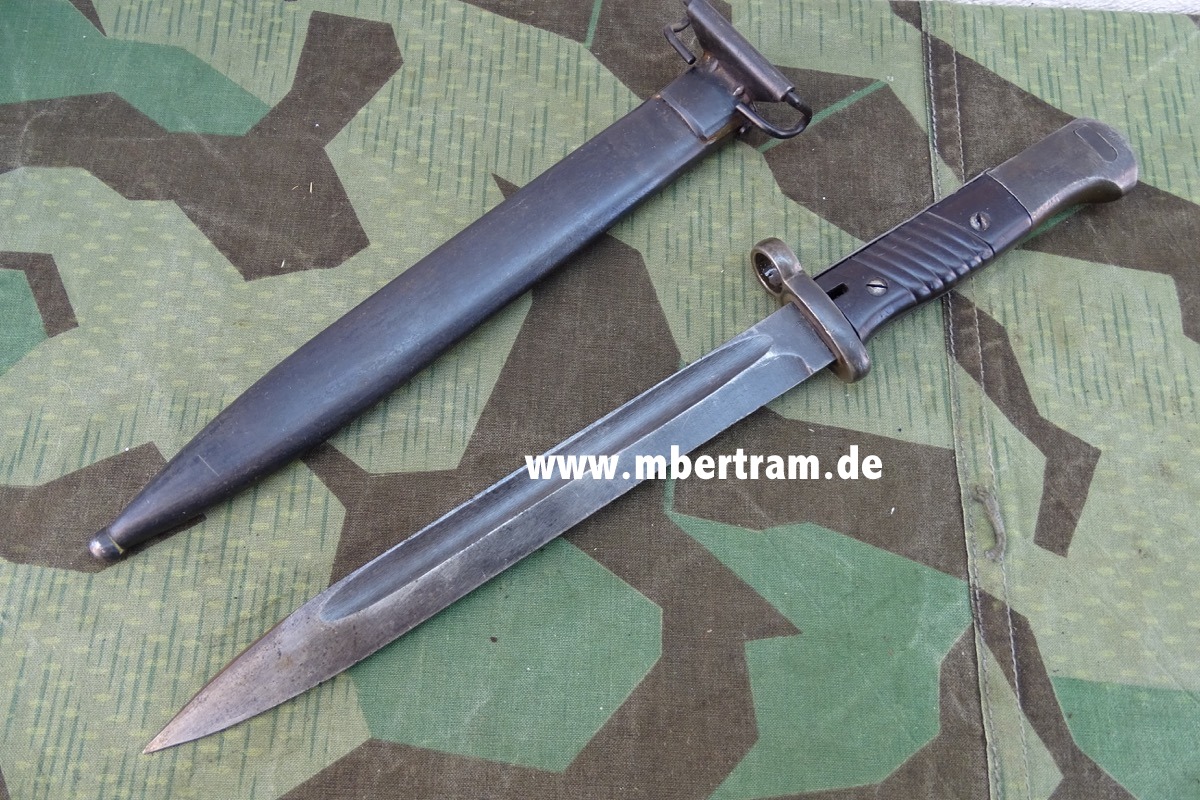 17637-7 Israel Nachkriegs Umbau, Wehrmachts Seitengewehr SG 84/98, Hst. "44 asw"