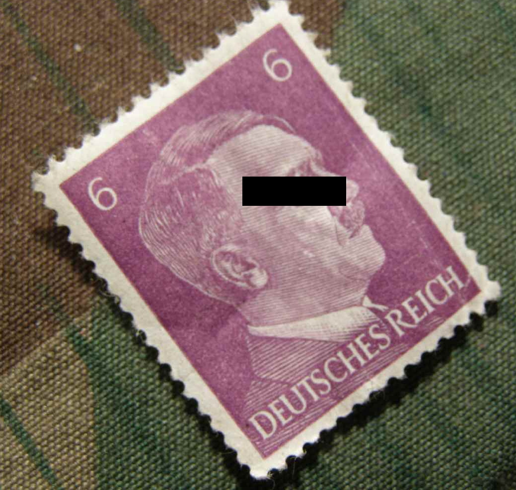 Briefmarke 6 Pfennig Deutsches Reich, Abbild Adolf Hitler