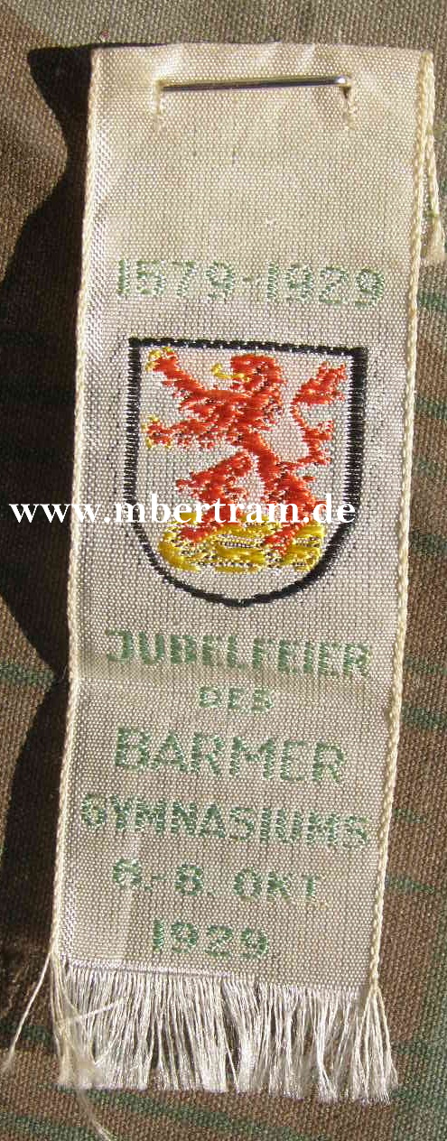 1579-1929 Jubelfeier Barmer Gymnasium 06-08. Okt. 1929