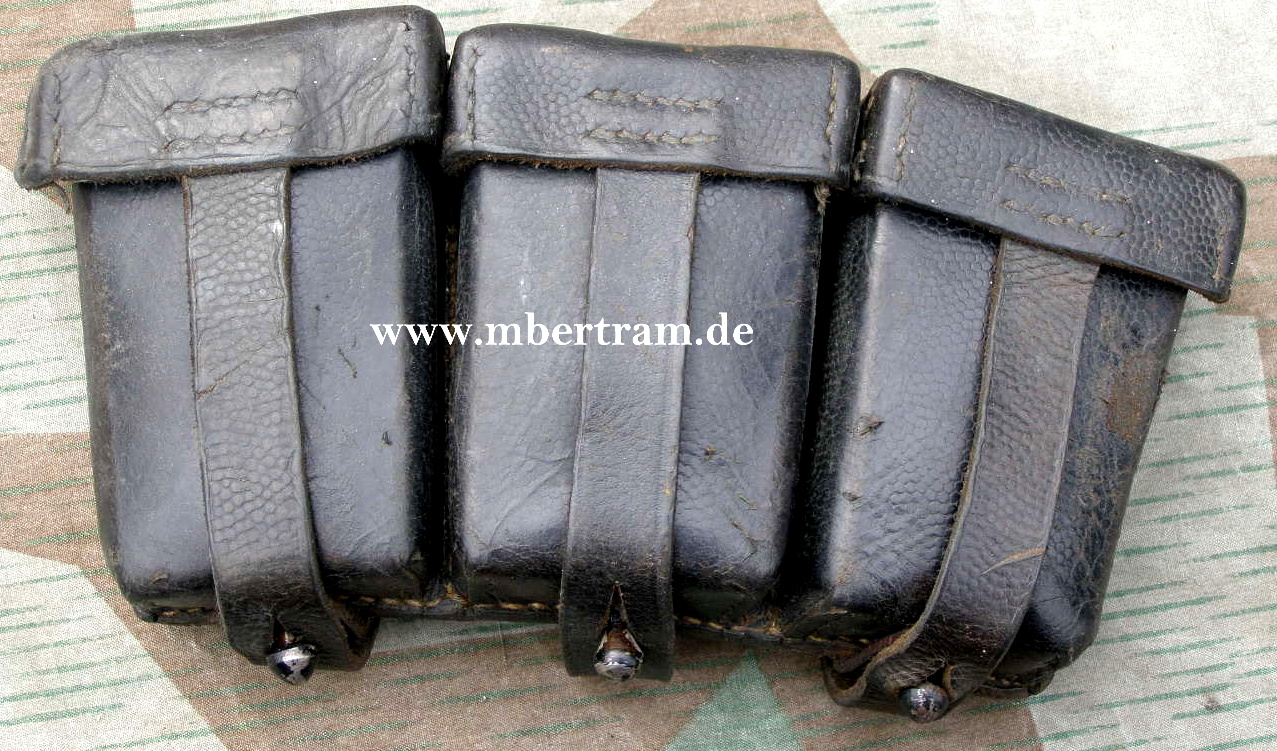 Wehrmachts 3er Partonentasche für K 98 Munition. Z. 2