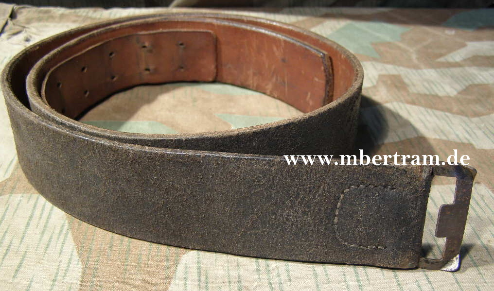 Wehrmacht Koppelriemen, seltene Eisenschliesse, 95cm