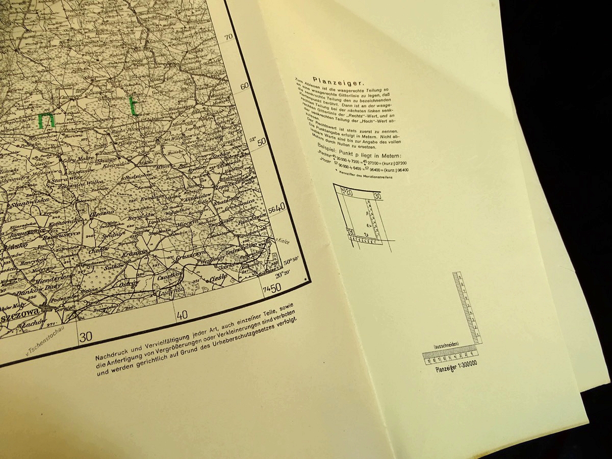 "Reichskarte Reichsgau Wartheland 1941" großer Reichsadler auf Front "Reichskarte Reichsgau Wartheland 1941" großer Reichsadler auf Front