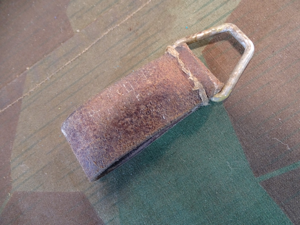 Braune Koppelschlaufe Luftwaffe, frühes Stück mit eckigem D -Ring, relativ selten,  1939
