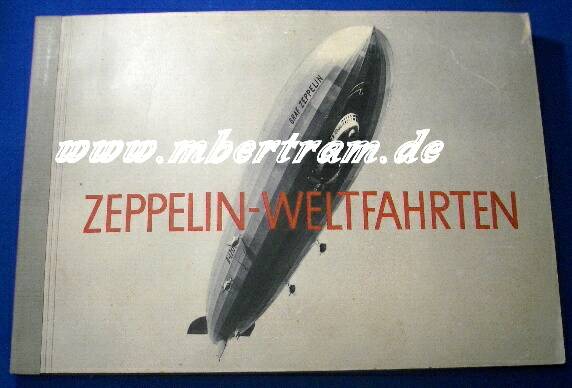 Greiling, Zeppelin-Weltfahrten, I. Buch. Pappschutzschuber