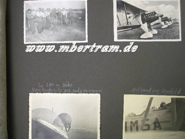 1206-10 Dokumente, Flugbücher und Fotoalbenkonvolut, Fluglehrer