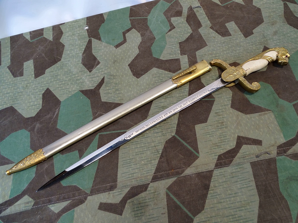 Repräsentations Ehrendolch Militärschule  Equador,  ca. 42 cm Klinge, Original Eickhorn Repräsentations Ehrendolch Militärschule  Equador,  ca. 42 cm Klinge, Original Eickhorn