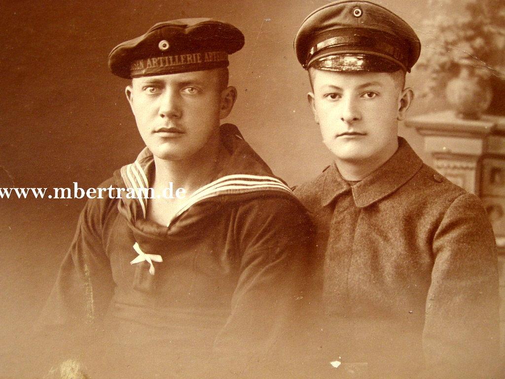 14 Bilder Kaiserl. Marine, 1.Kp.XII.Matr.Art. Abt. 1916